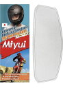 MIYUIJAPAN汎用オートバイヘルメットシールド曇り止めフィルム、クリアバイザーレンズインサート曇り止め9.7cmx25.5cm