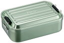 スケーター (SKATER) ふわっと盛れる アルミ製 弁当箱 850ML 大容量 男性向け ミネラルトーングリーン AFT8B-A