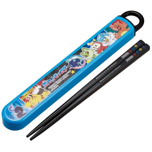 スケーター(Skater)お弁当箸箱セット箸16.5cm子供用抗菌加工ポケットモンスター24ポケモン開けやすいスライド式日本製ABS2AMAG-A