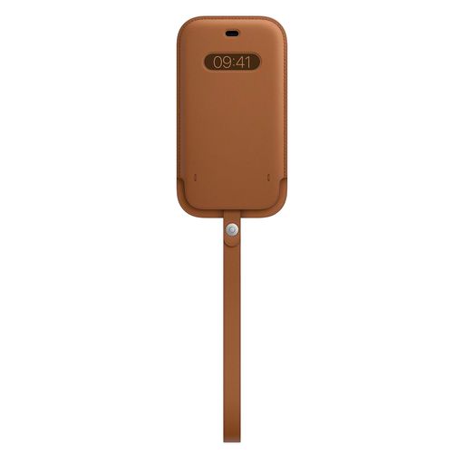 IPHONE 12 12 PRO LEATHER SLEEVE WITH MAGSAFE - SADDLE BROWN