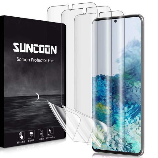 【2020夏改良・3枚セット】SUNCOON GALAXY S20 PLUS フィルム 3D全面保護 GALAXY S20+フィルム 99%高透過率 傷自動修復技術 隅浮き防止 湾曲対応 ギャラクシー S20 PLUS フィルム 【2020夏改良・3枚セット】SUNCOON GALAXY S20 PLUS フィルム 3D全面保護 GALAXY S20+フィルム 99%高透過率 傷自動修復技術 隅浮き防止 湾曲対応 ギャラクシー S20 PLUS フィルム
