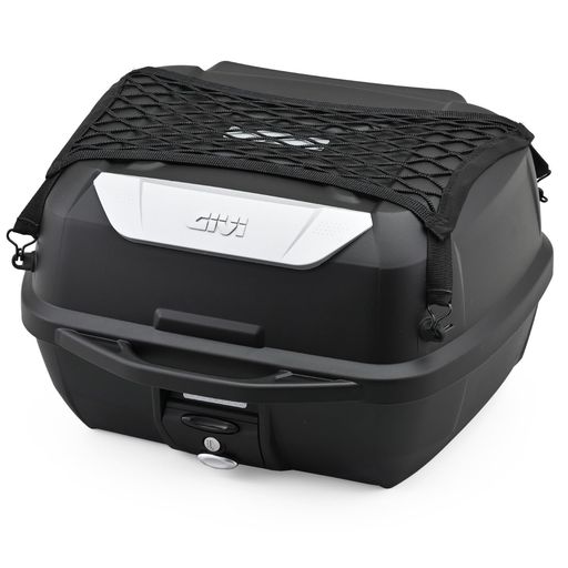 GIVI(ジビ)バイク用リアボックスモノロック43Lオプション付き(インナーボトムマット/バックレスト/ネットフック)E43NTLーADV95342