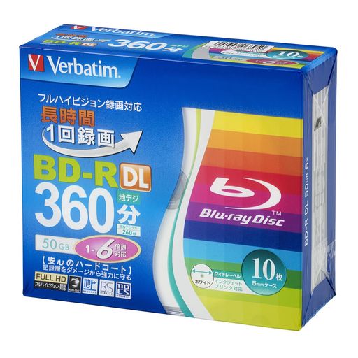 С٥(Verbatim)1Ͽѥ֥롼쥤ǥBD-RDL50GB21-6®10ǥʤɹץ᡼Υ쥳...