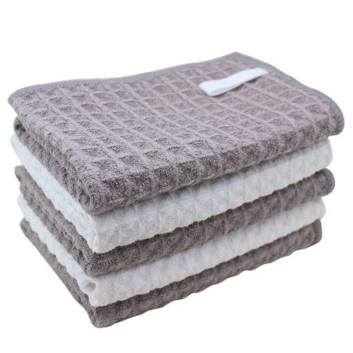 ふきんマイクロファイバー布巾強力吸水速乾雑巾食器拭きガラス窓鏡キッチンタオル台拭き掃除用品ワッフ..