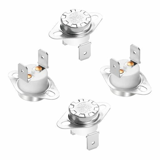 AopinサーマルコントロールスイッチKSD301ノーマルクローズNC260度250V16Aトーストオーブンサーモスタット温度スイッチ-度4個