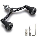 HEIGHTEN98mmリールハンドルシマノ(SHIMANO)ダイワ(DAIWA)通用スピニングリール用TPESeries(ブラック&ガンメタル)(480)