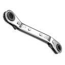 COCUDダブルオフセットボックスエンド可逆的なラチェットレンチSAE1/4”x5/16”ボックスエンドサイズCR-Vラチェットスパナ-(用途:修理に適用)