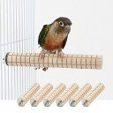 かじり木コーンオウム止まり木6個セット3x11cmウサギハムスター小動物噛むおもちゃ止まり木インコ鳥のおもちゃケージ用ペット用品