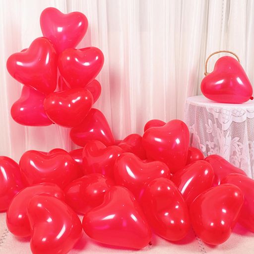 風船バルーンハート型100個入れバレンタイン風船ハート型混合色マカロンバルーンパーティーバルーン赤ピンク誕生日会ハート型風船告白求婚結婚式記念日飾り付け装飾ハートバルーン6…