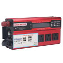 ONGWANDCからACへ電力インバーター回路保護シガーライターポート4USB充電ポート500W電力インバーターゲームコンソール用100-120V出力(24V)