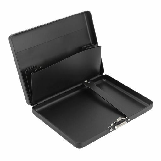 シガレットケースホルダー、シガレットケースメタルウォレットシンプル耐衝撃アルミ合金多機能(黒)