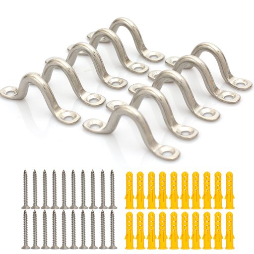 イプレートパッドアイ10個ア316ステンレススチール金具アイプレートオーニングフックアイストラップヨ..