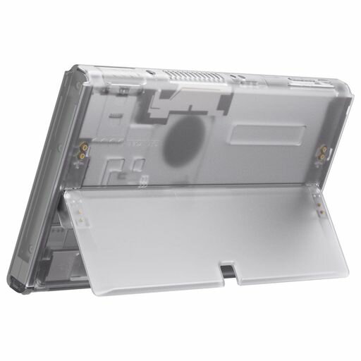 eXtremeRateswitch有機elに対応用コンソールバックプレートDIY交換用ハウジングシェルケース、キックスタンド付き-コンソールおよびジョイコンは含まれていません【クリア】 eXtremeRateswitch有機elに対応用コンソールバックプレートDIY交換用ハウジングシェルケース、キックスタンド付き-コンソールおよびジョイコンは含まれていません【クリア】