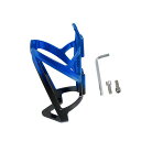 BULLSPANNボトルケージホルダービスとレンチあり自転車用プラスチック製1セットブラックブルー