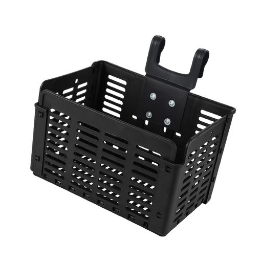 KOWAKU通用折りたたみ式自転車バスケット2つタイプ自転車かご&買い物かご耐荷重20KGクイック解体軽量カーゴラック脱着式大容量前かご取り付け簡単黒クロスバイク山地車折り畳み車買い物通勤車等用