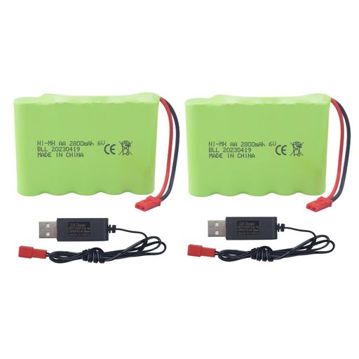 2PCS6.0V2800MAHAAJST-2Pץ饰դUSBť֥ѤοHUINA540DUMP520RC֥ɡ51...