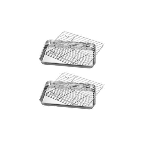 Dovejaバットセット18-8ステンレス揚げ物4点バット天ぷらバットトレークッキングバットアミ付き下ごし..