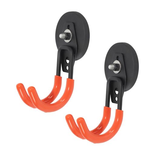 GOODRIGマグネットフック66MM2個セットJ型フック滑り止めコーティング付きガレージ浴室庭などのシーンに適用