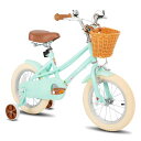 JOYSTAR子供用自転車12、14、16、18、20インチSTITCH前カゴベル補助輪付きキッズバイクバランス感覚お祝いプレゼントギフトかわいい女の子男の子ミ...