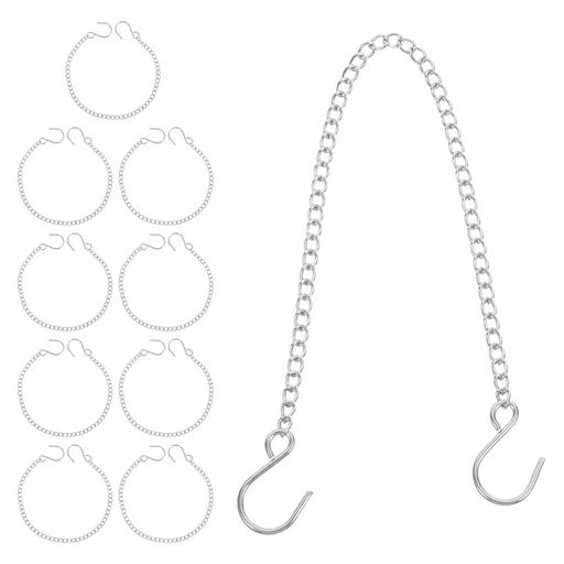 iplusmile10個ステンレス製ハンギングチェーン30cm植木鉢バスケット看板用耐荷重設計錆びない金属鎖フ..