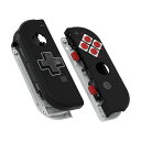 EXTREMERATEスイッチジョイコンに対応用ハンドヘルドコントローラーシェルケース(方向キーバージョン)、パターン柄SWITCH有機ELに対応用ハウジングフルセットボタンが付き【クラシックNESス…(2)