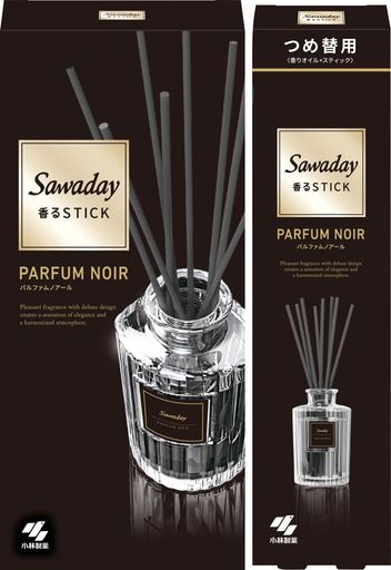 サワデー香るスティック【まとめ買い】【まるで香水のような部屋の芳香剤】パルファムノアール本体70m+詰め替え用70ml[小林製薬]芳香剤部屋用【部屋玄関に映えるディフューザー】ルー…
