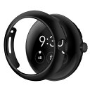 BELIYOGOOGLEPIXELWATCH第二世代専用ケース保護フィルム一体型保護カバー全面保護PC素材装着簡単耐衝撃高透過率指紋防止(ブラック)(2)
