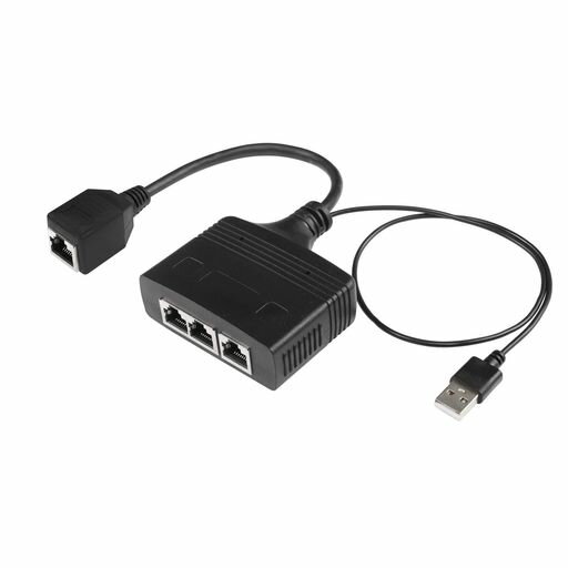 SINLOONRJ45ネットワークスプリッタアダプタイーサネットケーブルスプリッタ、1〜3インターネットスプリッタ100MBPS高速LANネットワークスプリッタ3つのデバイスが同時にインターネットを共有(メス)