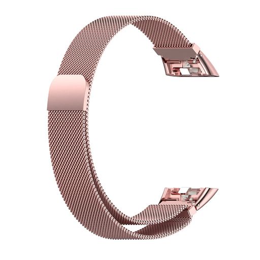 [SOOYEEH]HUAWEI用BAND6/HONORBAND6用ベルトファーウェイ用BAND6/HONORBAND6用交換バンドステンレス316製金屬ベルトミラネーゼループ接続口弾性片構造裝著簡単マグネットロック