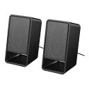 バッファローBUFFALOPC用スピーカーUSB電源ヘッドホン出力対応ブラックBSSP305UBK