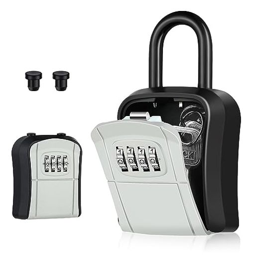 【使いやすい】鍵ボックスには、わずか4ステップで4桁の組み合わせをリセットできる日本語説明書が付属しています。タンブラーがきれいに回転するので、より迅速かつ正確にパスワードを設定できます。キーボックス屋内外問わず使用できる 【強化されたセキュリティ】セキュリティキーボックス小型は頑丈な亜鉛合金製で、硬化鋼で補強されているため、ハンマーで叩いたり、のこぎりで切ったり、こじ開けたりしても、キーロックボックスが壊れることはありません(非常に耐久性がある)。リセット可能な4桁鍵入れ南京錠は、10000のユニークなオプションで独自のコンボコードを設定できます。パスワードをリセットした後、パスワードを写真に撮ったり、メモしたりして記録することができます 【容量】鍵boxは、内寸5.69cmx3.1cmx7.50cmの収納スペースがあります。鍵一式を収納するのに十分なスペースがあります(通常サイズの家の鍵を3-4本まで収納可能)。基本的な家庭のニーズを満たす容量。大きなサイズの鍵は、キーボックスオクガイに入れることはお勧めしません 【つの使用方法】きーぼっくすは2つの簡単な方法で取り付けることができる。