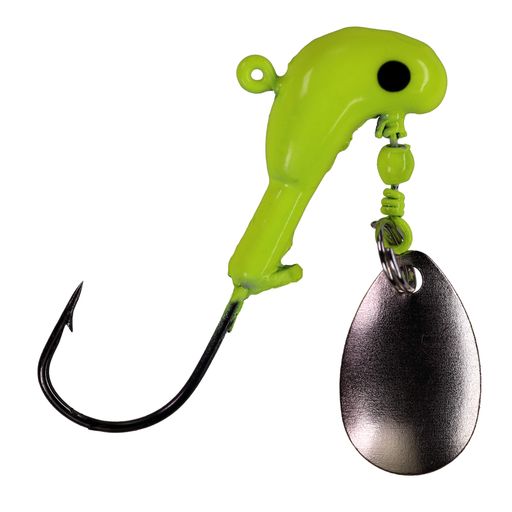 THKFISH釣り用ジグヘッドアンダースピンスピナーブレード付きリードヘッドフィッシュアイジグフックク..