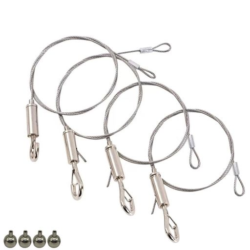 FUGSHIYIピクチャーレールワイヤーフック直径1.5mm長さ100cm落下防止地震対策ポスター・額縁・絵画・壁..