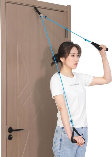 肩甲骨ストレッチャー肩リハビリプーリー四十肩器具肩ストレッチ肩関節エクササイズ(青)