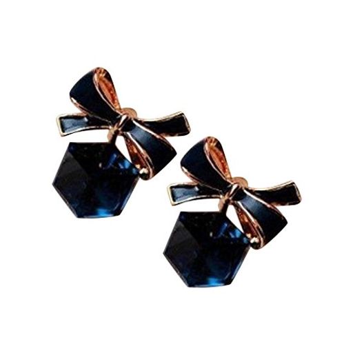 (アリュールショップ)AllureShopリボンキューブビジューピアスブルーサファイアアクセサリージュエリー宝石アパレルレディースファッション