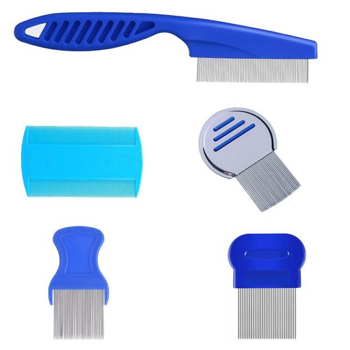 DFsuccesラミ専用クシ5個セットステンレス製極細コーム洗濯可能簡単な操作シラミ取りシャンプーと併用..