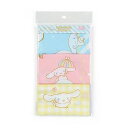 サンリオ(SANRIO)サンリオランチクロス3枚セット約43x43cm綿100%名前スペースありシナモロールシナモンCinnamorollキャラクター880060SANRIO