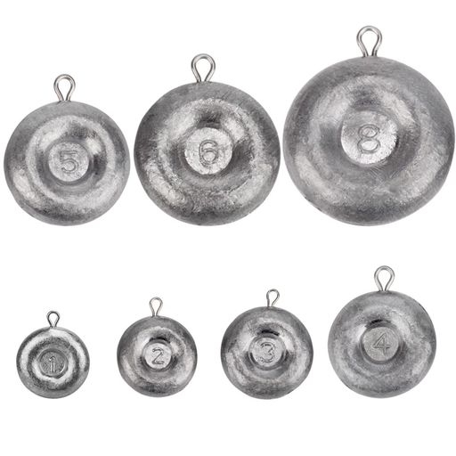 THKFISH釣りおもりセット釣り用オモリシンカー釣りディスクシンカーサーフフィッシングウェイ-57g-10個