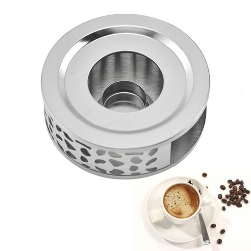 サムコスティーウォーマー中空アウトステンレスステンレスキャンドルスタンド1個付属ティーポット暖房ベース暖かい茶熱いティーストーブお手入れが簡単ヒーターコーヒーミルク