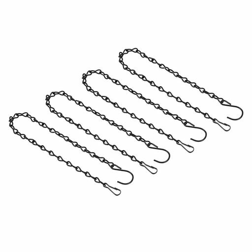 YOKIVE4個ハンギングチェーン吊りチェーン拡張リンクS字フック付き植木鉢植物かご提灯装飾品に適用(ブ..