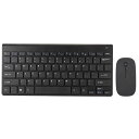 スマートワイヤレスキーボードマウスキット防水・省電力・オフィス向けコンパクトキーボードマウスセット(黒)