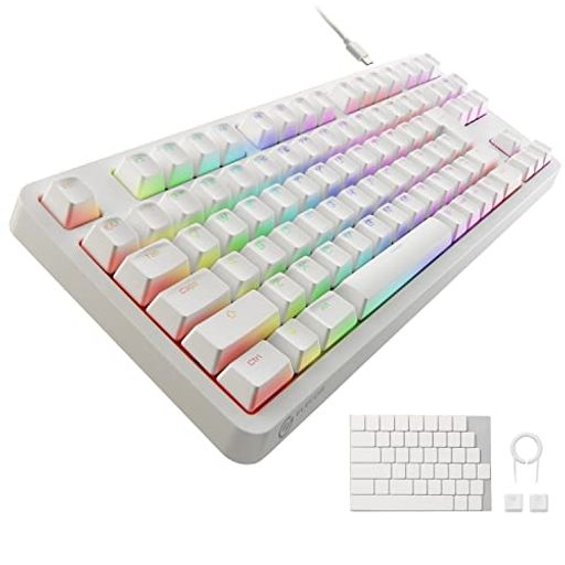 エレコムゲーミングキーボードV-CUSTOMVK310S有線RGBテンキーレスメカニカルネオクラッチキーキャップ銀軸スピードリニアUSBポート搭載ホワイトTK-VK310SWH エレコムゲーミングキーボードV-CUSTOMVK310S有線RGBテンキーレスメカニカルネオクラッチキーキャップ銀軸スピードリニアUSBポート搭載ホワイトTK-VK310SWH
