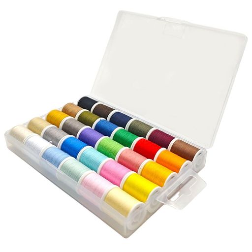 KKLMミシン糸手縫い系電動ミシン30色セット45m巻50番家庭用ミシン兼用手縫い糸高伸縮対応刺繍・刺しゅ..