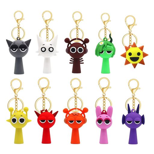 HOMANYץ󥭡ۥSprunki10ĥå3DΩPVCڥȥۥ顼С󥭡󥭡Ӹư֥Хå꤫Ф...