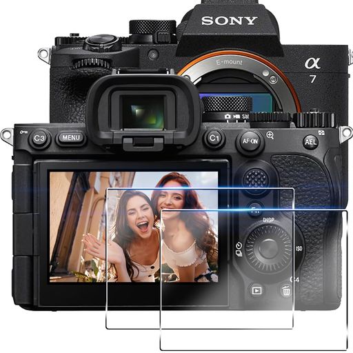 SONYα7V専用ガラス保護フィルム2枚セット国産AGC旭硝子9H硬度耐衝撃防爆裂高透過率指紋防止撥水撥油アンチスクラッチ自動吸着気泡ゼロ貼り付け簡単SONYα7Vカメラアクセサリー液晶保護強…
