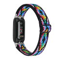対応FITBITINSPIRE3交換スパンバンド交換ベルト男女共用調節便利多色選択弾力性花柄バンドニットバンド軽い通気編み物(14#)(2)