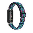 対応Fitbitinspire3交換スパンバンド交換ベルト男女共用調節便利多色選択弾力性花柄バンドニットバンド軽い通気編み物(19#)