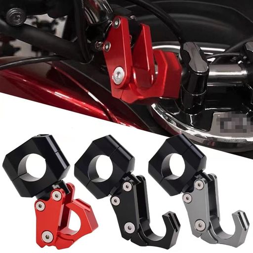 ハンドルバーフックコンビニフックハンドルフックヘルメットフックバイクバーハンドル取り付けCNCアルミ荷物掛け適用車種PCX160/125/150ADV150/350X-ADV750(チタン)