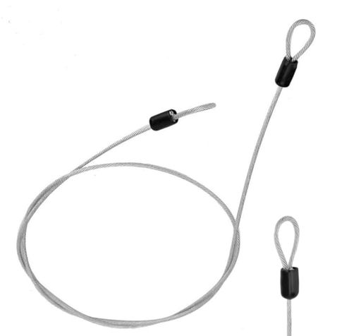 自転車セキュリティケーブルロック、ダブルループステンレススチールワイヤー、自転車やスクーター用の..