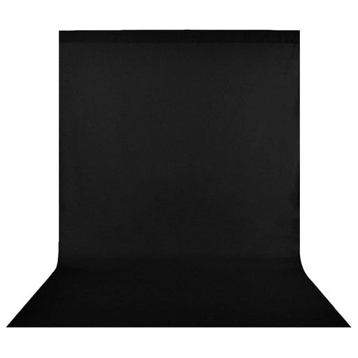 Hemmotop背景布黒布暗幕ブラック1.5mx2.0mポール対応バックグラウンドポリエステルバックスクリーン150..